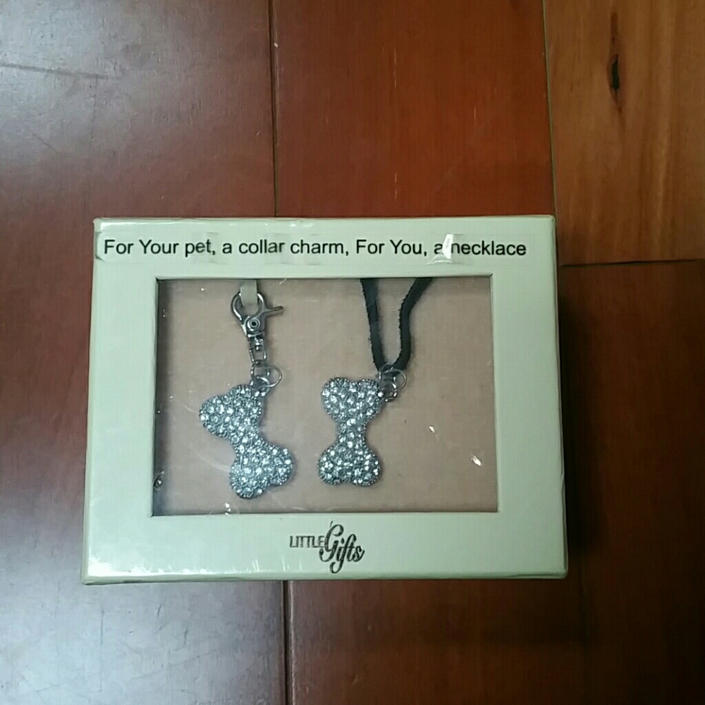 NIB Necklace & Collar Charm set