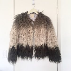 Gorgoeus Faux Fur Ombre Jacket. XS/S