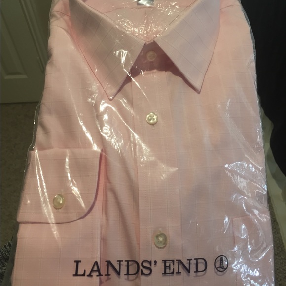 Lands' End Other - NWT pink plaid Lands’ End men’s button down
