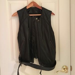 Madewell leather vest