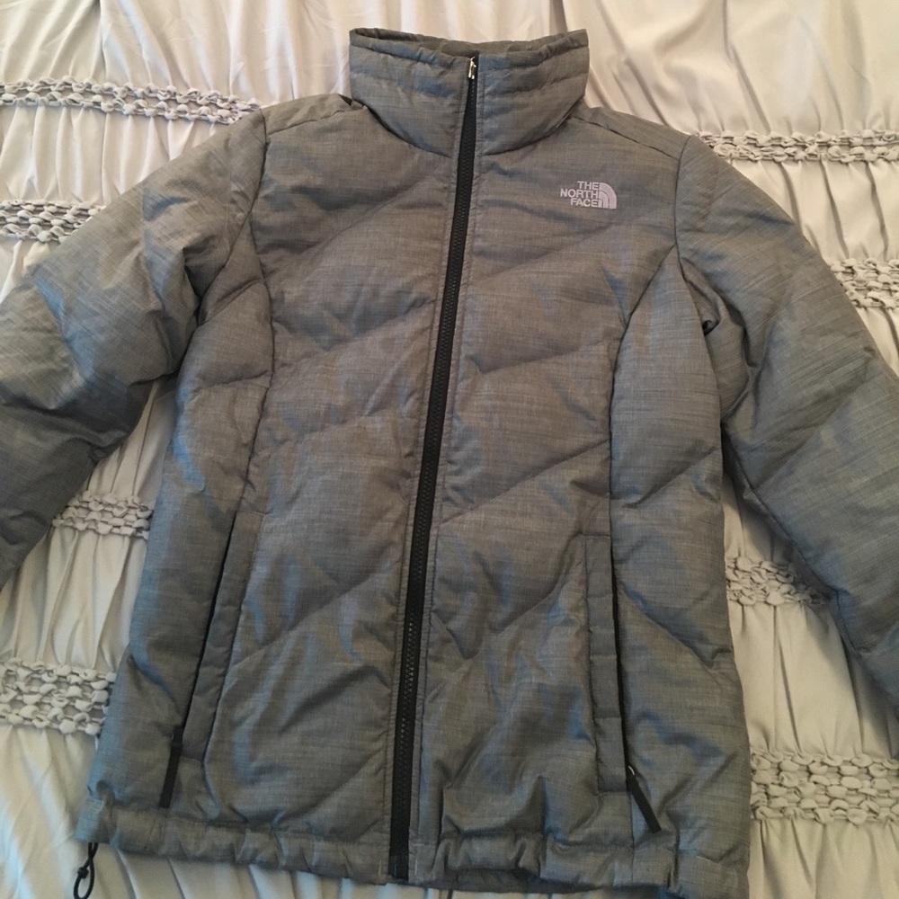 Gray North Face coat