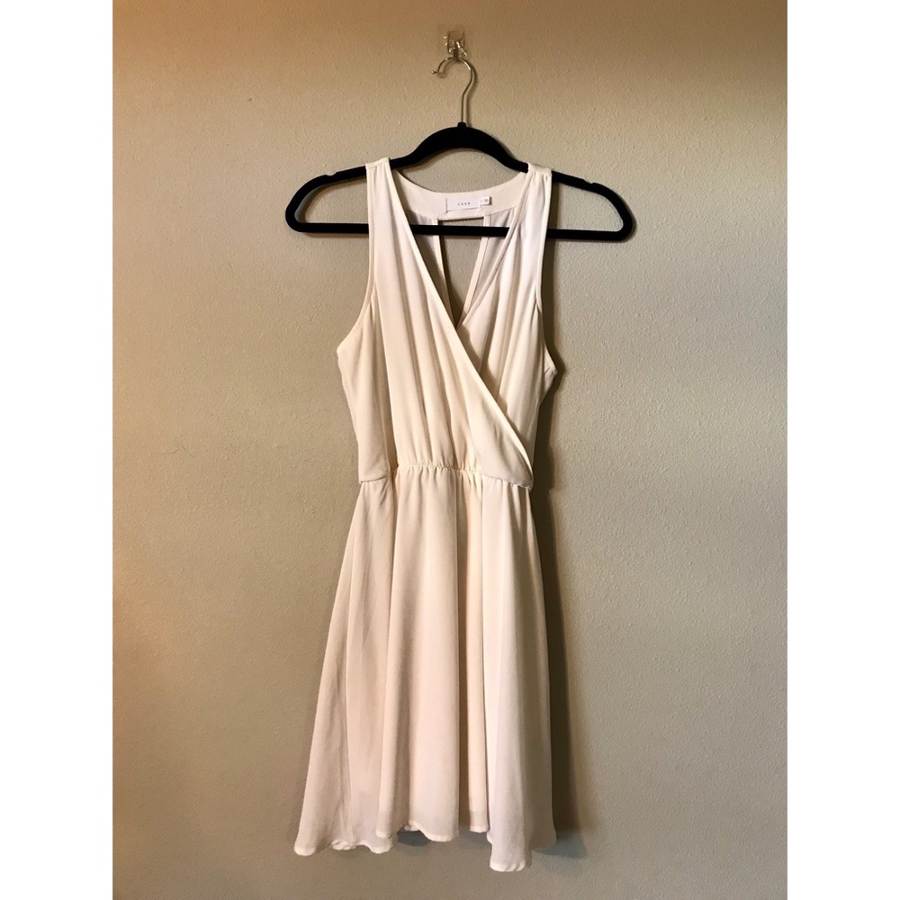 LUSH - Short White Chiffon Dress - S