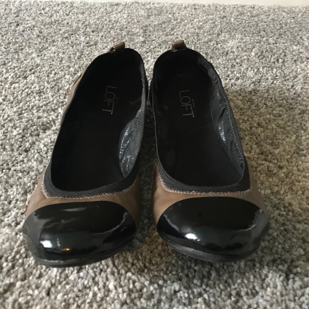 Loft brown/black flats 7.5