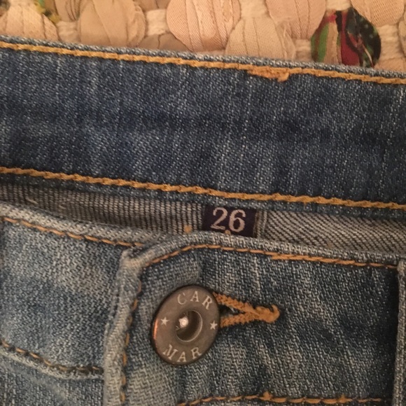 LF Carmar Cutout Lace Up Denim Shorts - Picture 4 of 8