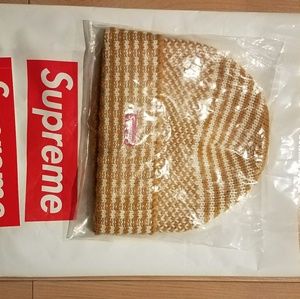 Supreme wool jacquard beanie