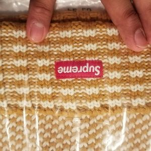 supreme wool jacquard beanie