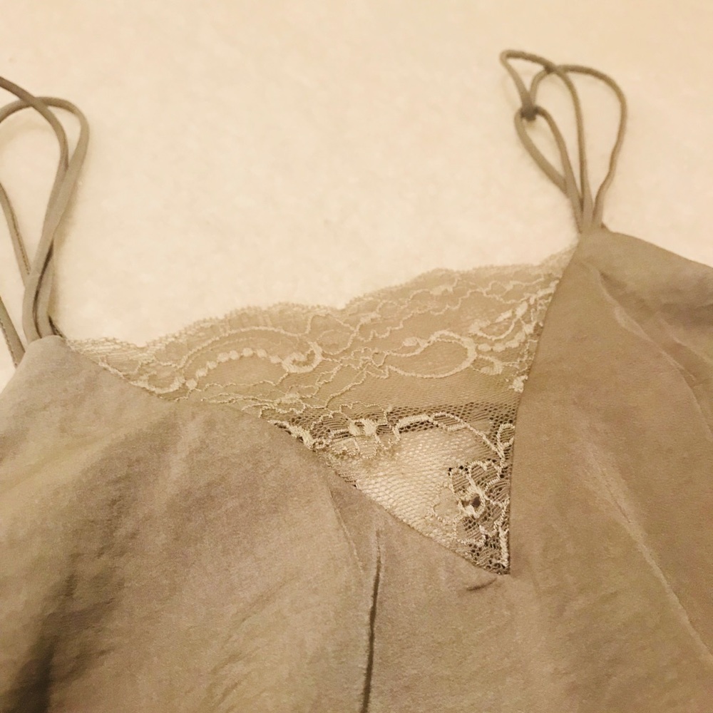 Silk and lace cami