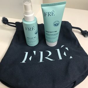 Fre serum and moisturizer with pouch