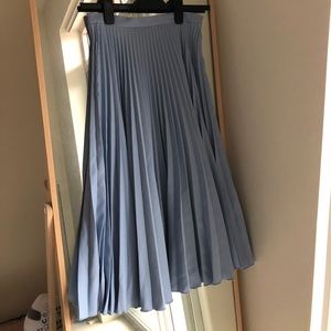 Topshop pleated maxi skirt