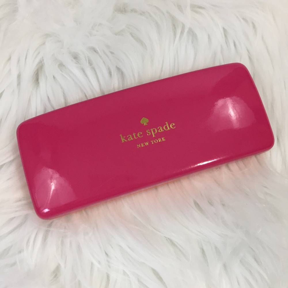 kate spade pink and orange glasses case NWOT