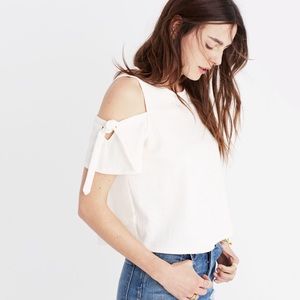 NWT Madewell Skylark Cold Shoulder Top
