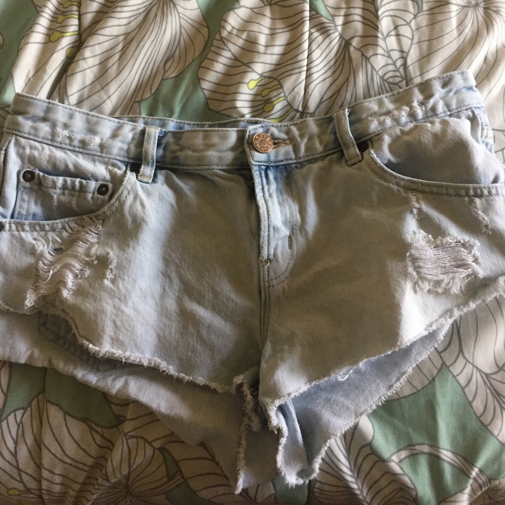 BDG (Urban Outfitters) light wash jean shorts