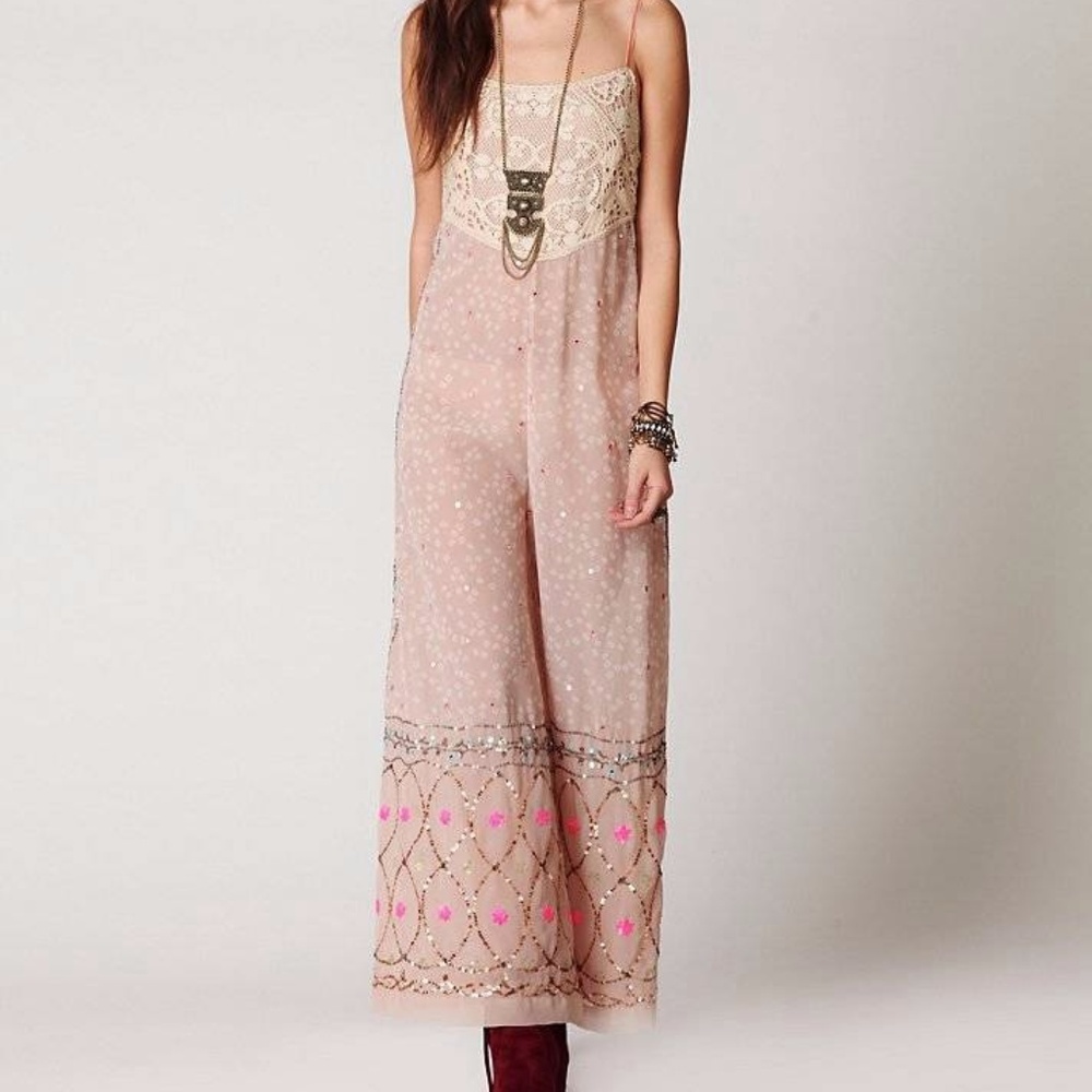 Free People Shanti Boho jumpsuit NWT