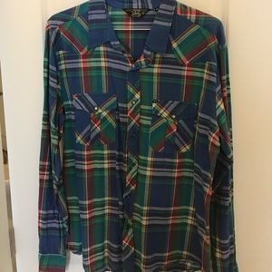 Salt Valley Western Button Down Shirt - L