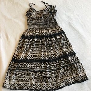 Geometric print dress