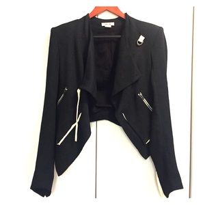 Helmut Lang cropped sonar wool jacket