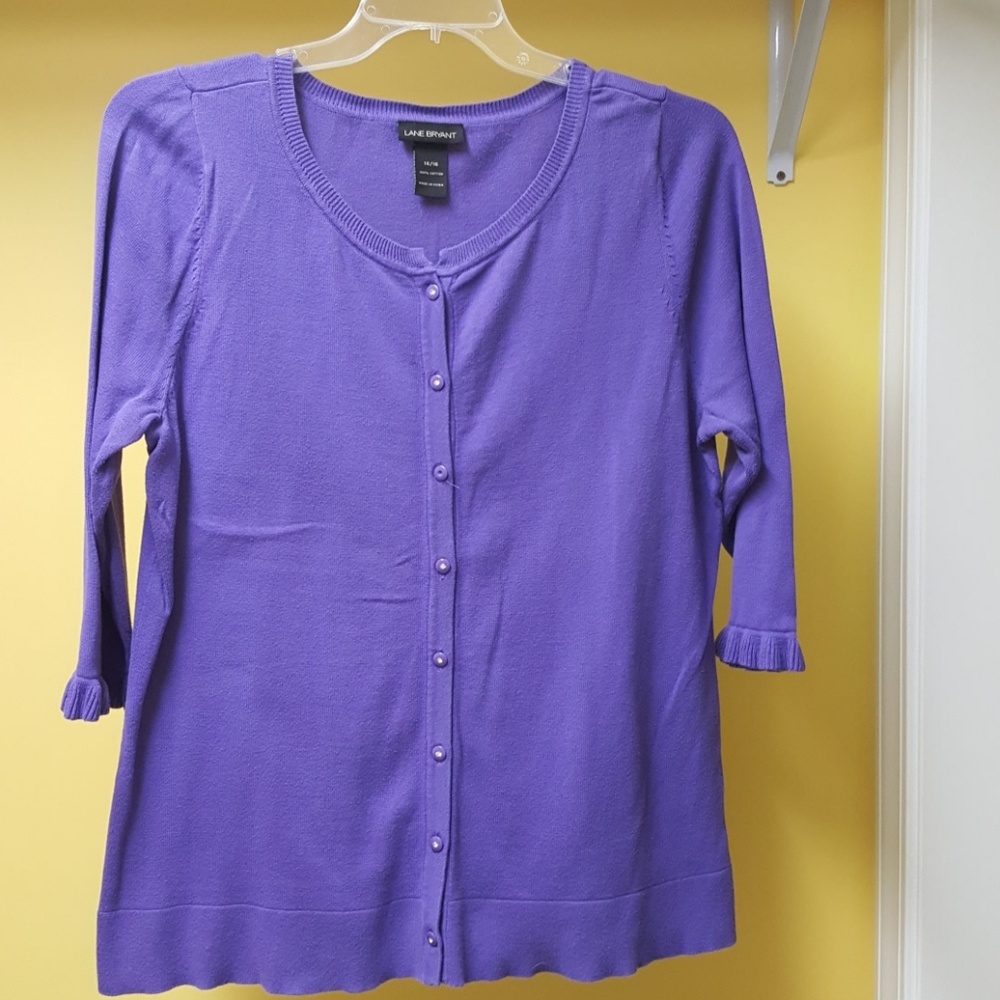 Lane Bryant 3/4 sleeve cotton sweater