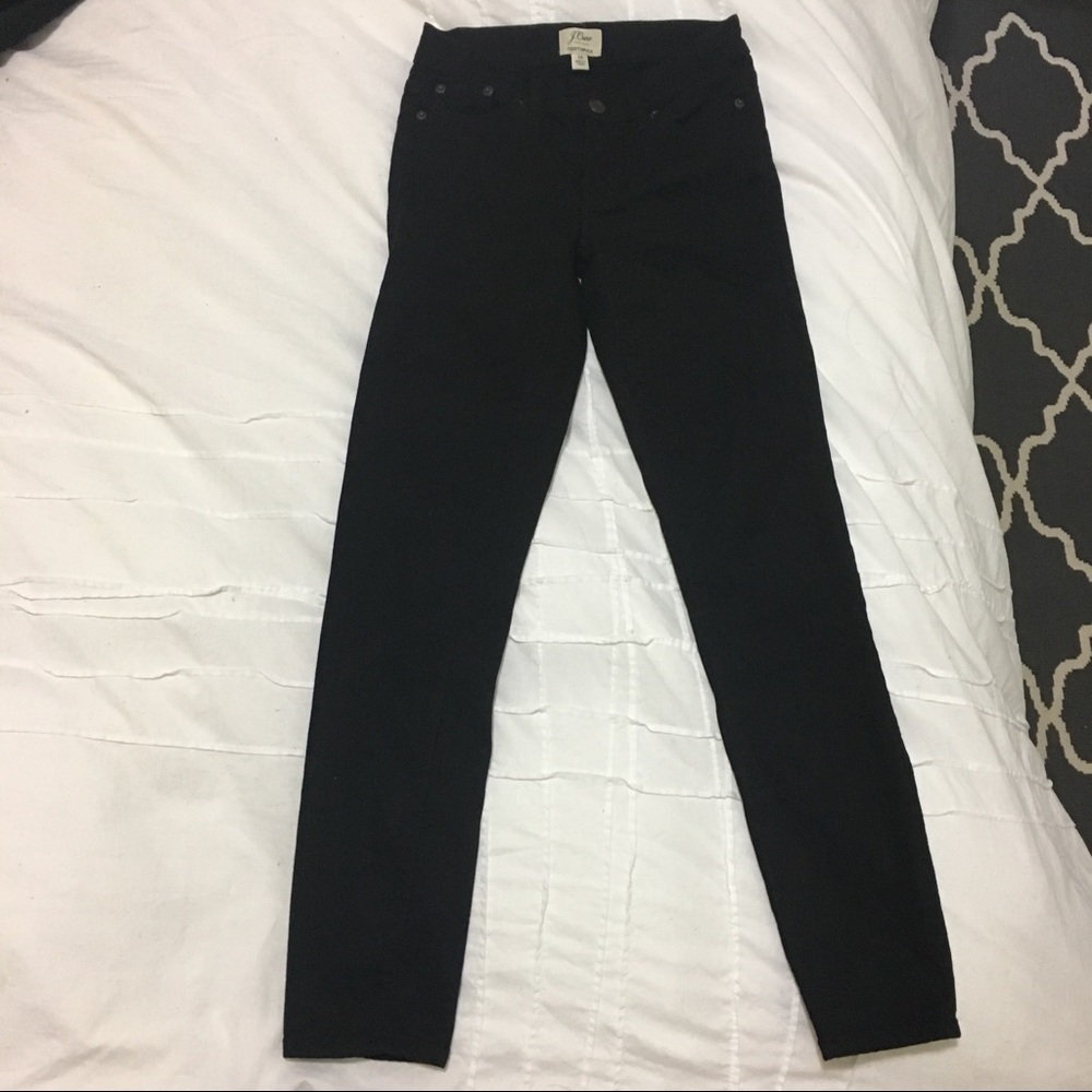 J Crew Black Toothpick Skinny Jean size 24