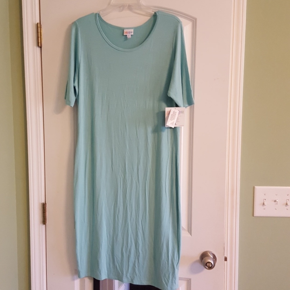 Lularoe Teal Julia Dress