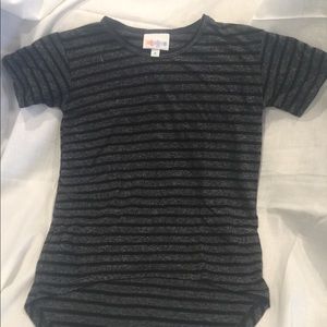 LuLaRoe Gracie Size 4 Black Stripe EUC