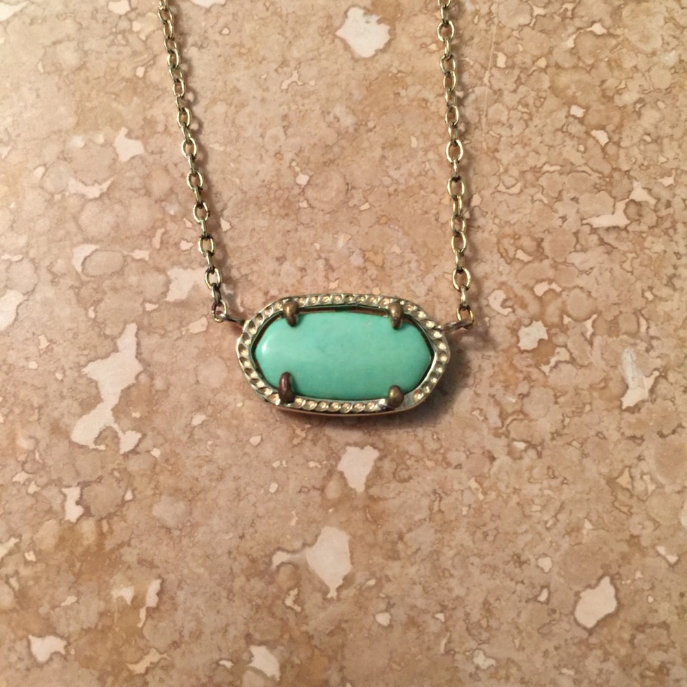 Kendra Scott mint pendant necklace