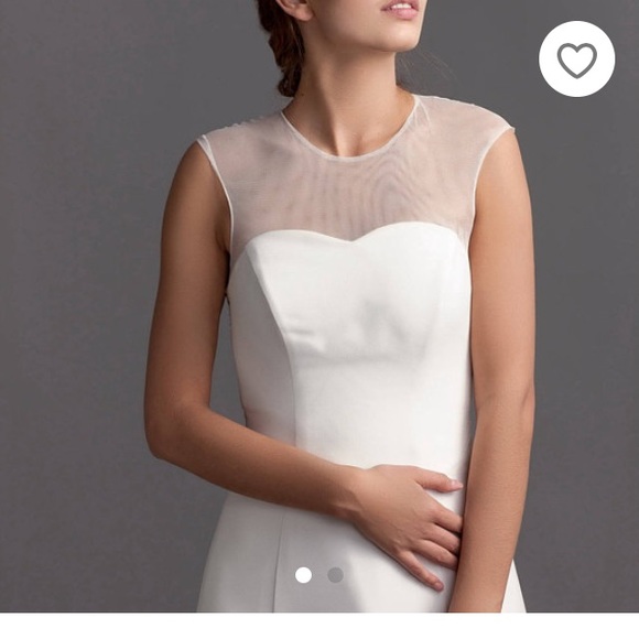 sheer bridal top