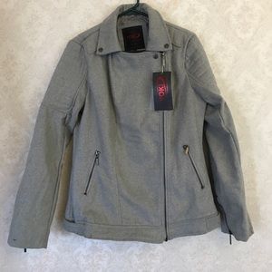 Winter wool moto dress coat