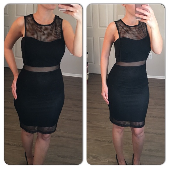 Gorgeous Black Mesh Dress - Picture 2 of 4