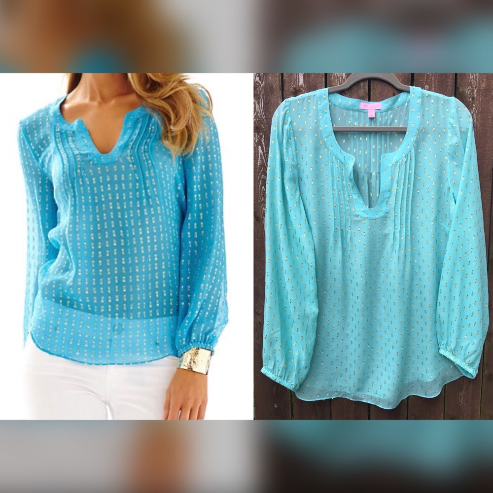 Lilly Pulitzer Colby Top, Large.