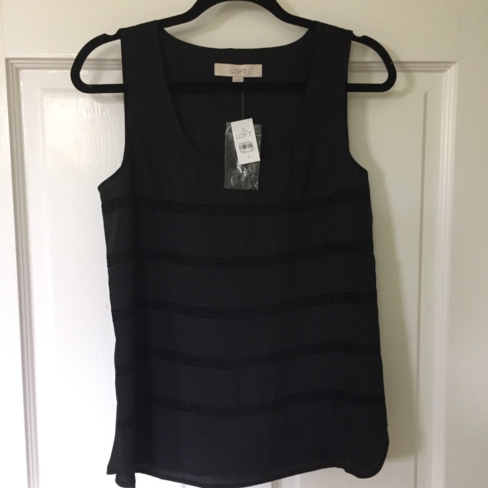 Loft Sparkle stripe tank