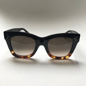 Celine Sunglasses In Black Havana 50mm