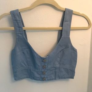 Rebecca Minkoff Gabby Bustier in Steel Blue