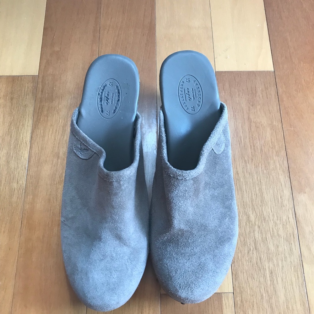 Grayish Mules. Size 8. American Eagle