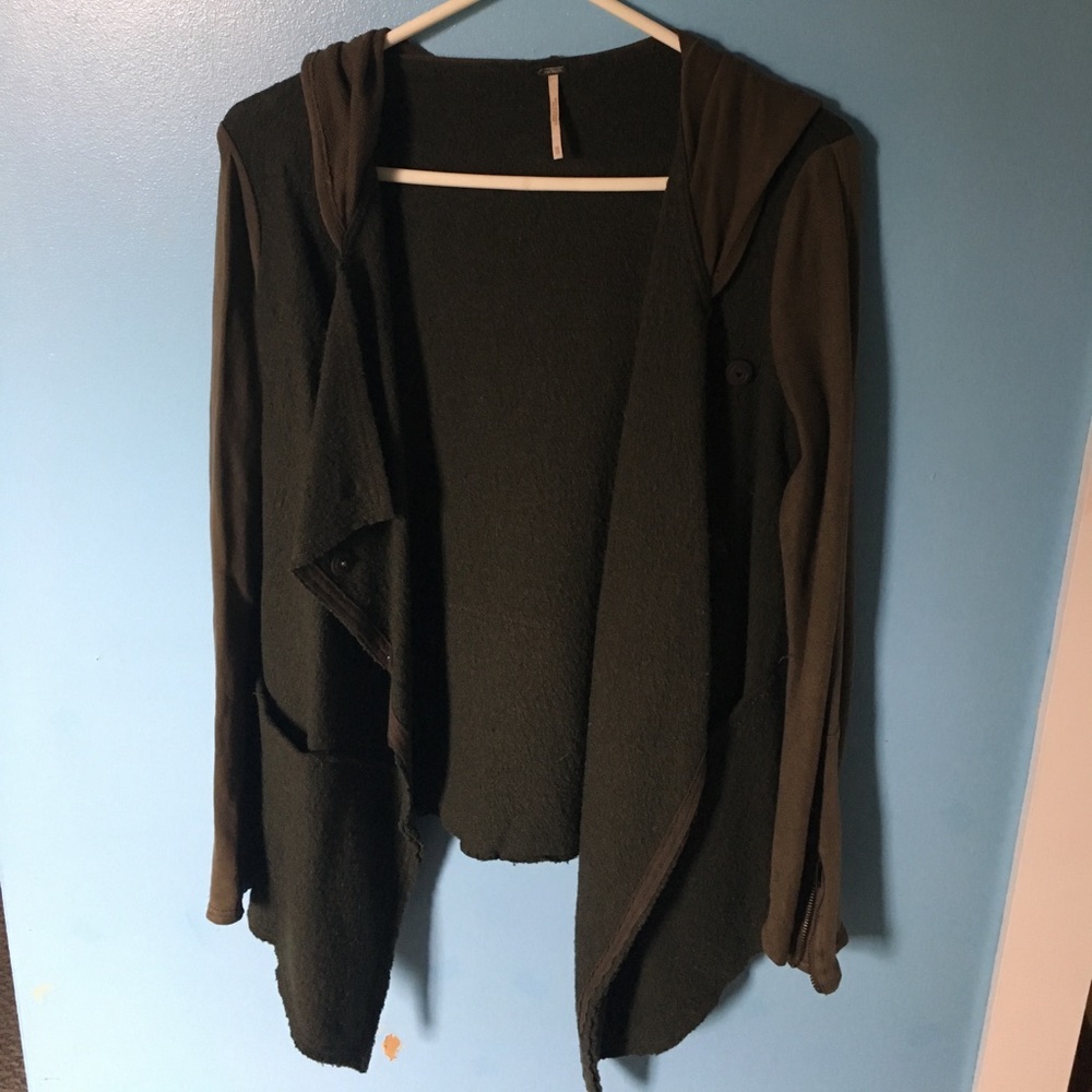 Free people drippy wool jacket