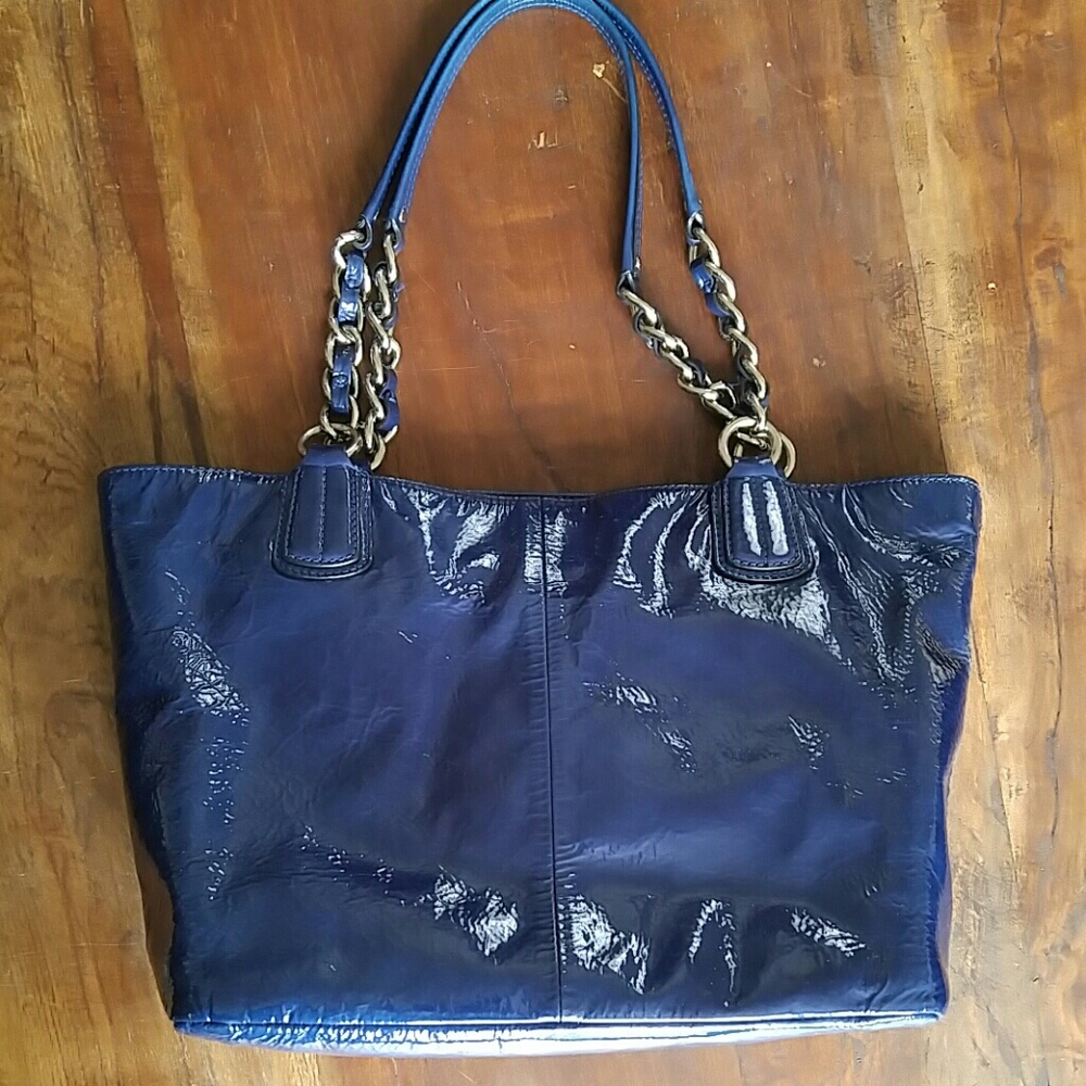 Coach Patent Leather Shoulder Bag - Picture 2 of 8