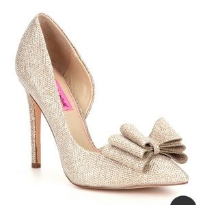 Gold Betsy Johnson heels