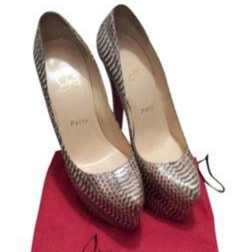 Authentic Christian Louboutin Daffodile Snakeskin