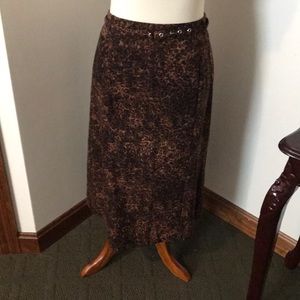 HARVE BENARD leopard skirt size 12