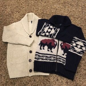 Gap sweater and Cardigan, size 5