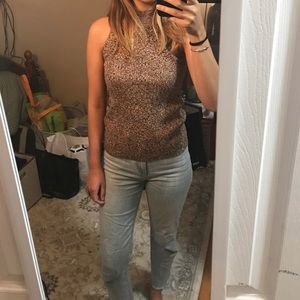 Madewell Marled Mockneck Sweater Tank