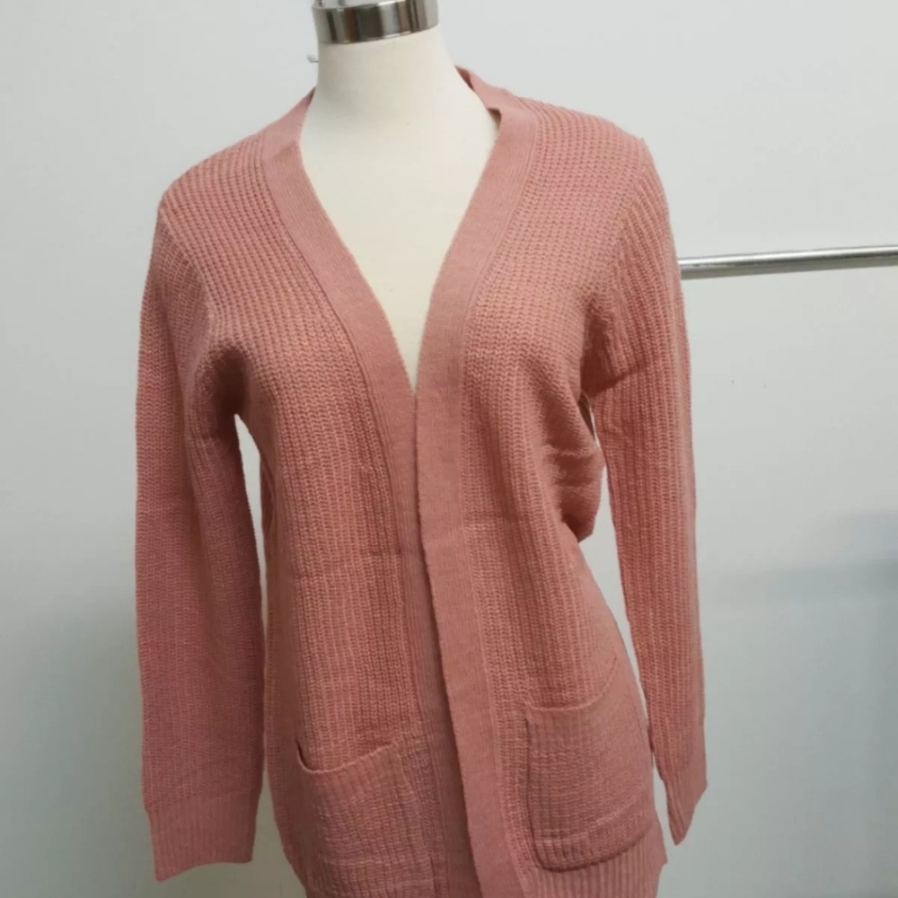 Women Fashion Long Cardigan Blush