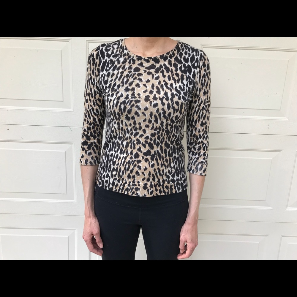 C Wonder  Leopard Print Sweater 🐅 NEVER WORN