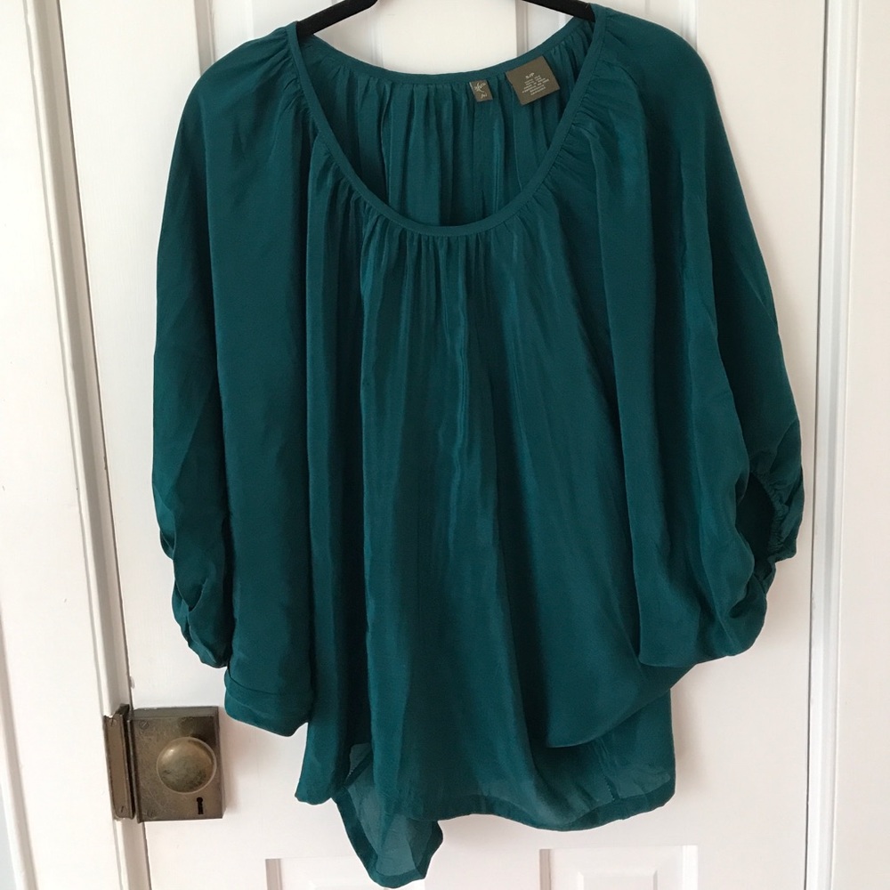 Anthropologie Silk Top