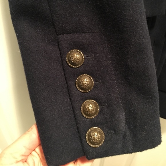 BB Dakota Navy Ruffle Jacket - Picture 4 of 5