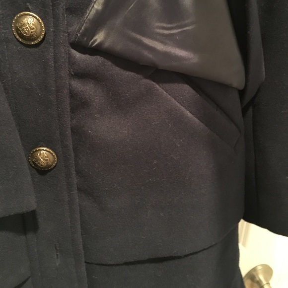BB Dakota Navy Ruffle Jacket - Picture 5 of 5