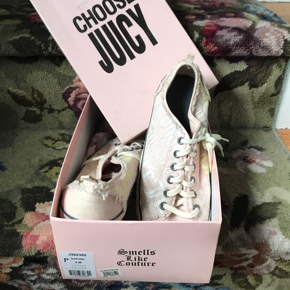 Juicy pink sneakers