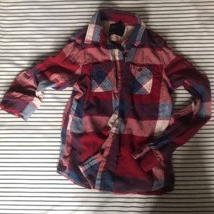 American eagle plaid button up