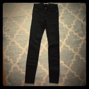 Zara black stretch skinny jeans