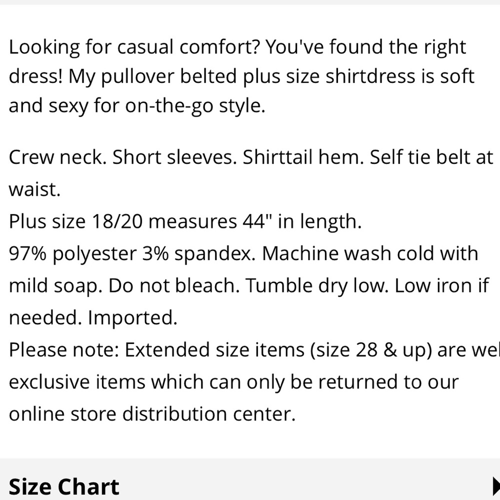 ASHLEY STEWART Pullover Belt Shirttail Midi Dress - Picture 2 of 3