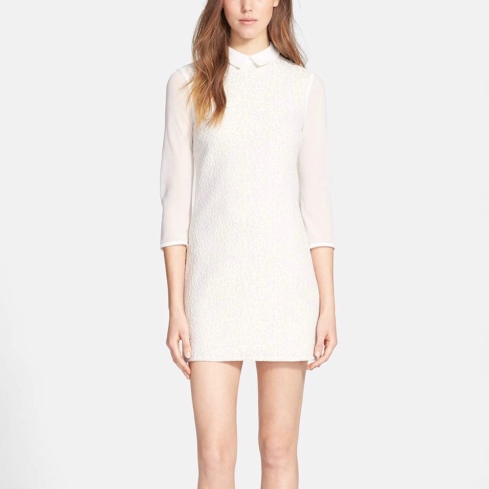 Ted Baker Lace Tunic Dress in Cream